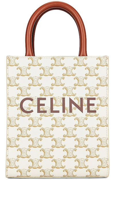 Fwrd Renew Celine Triomphe Tote Bag In Neutral