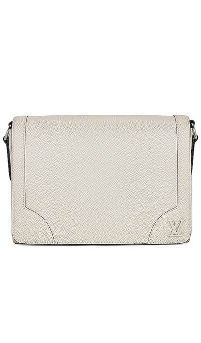 Fwrd Renew Louis Vuitton Flap Messenger Guri Bag In Grey