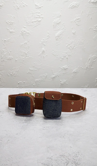 Fwrd Renew Dior Waist Bag In Blue