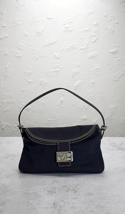 Fwrd Renew Fendi Mama Shoulder Bag In Navy