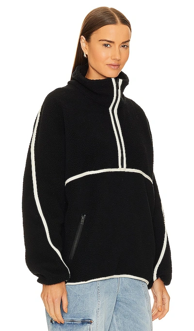 Shop Lamarque Helsa Fleece Jacket In Black