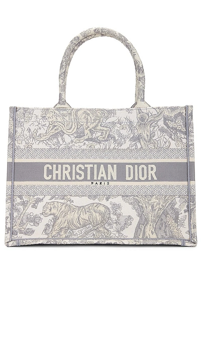 Fwrd Renew Dior Book Tote Bag In Grey