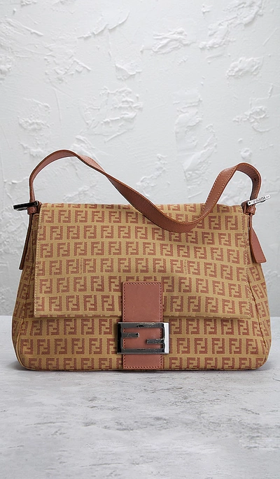 Fwrd Renew Fendi Zucca Mama Baguette Shoulder Bag In Pink