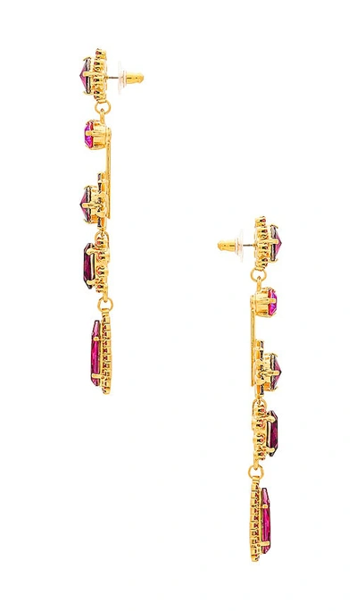 Shop Elizabeth Cole Astraea Earrings In Pink