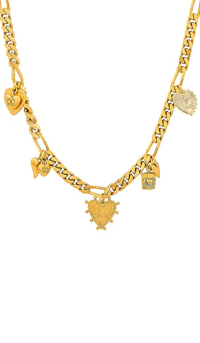 Shop Elizabeth Cole Leorah Necklace In Metallic Gold