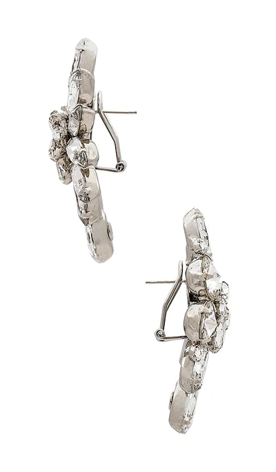 Shop Jennifer Behr Landry Earrings In Metallic Silver