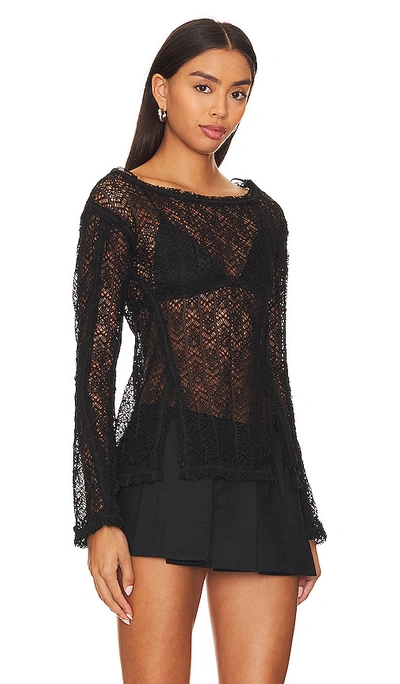 Shop Free People On The Road Twisted Top In Black