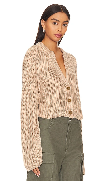 Free People Sweet Nothing Cotton Cardigan In Tan