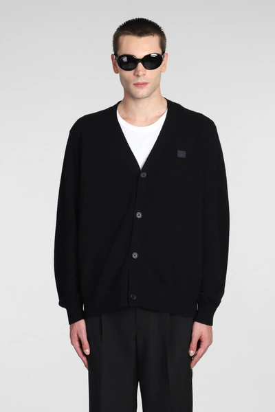 Shop Acne Studios Cardigan In Black Wool