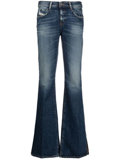 Shop Diesel 1969 D-ebbey 09g92 Bootcut And Flare Jeans In Blue