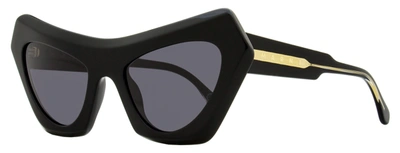 Marni Women's Cat Eye Sunglasses Devil's Pool Ztj Black 56mm In Multi