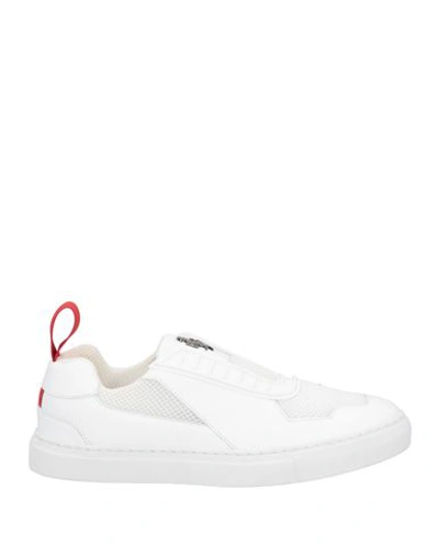 Shop Ferrari Man Sneakers White Size 7 Soft Leather, Textile Fibers
