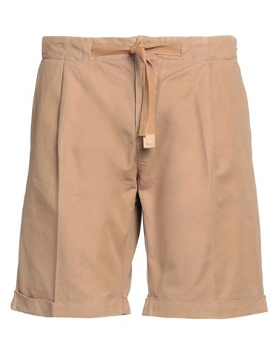 Shop Entre Amis Man Shorts & Bermuda Shorts Light Brown Size 31 Cotton In Beige