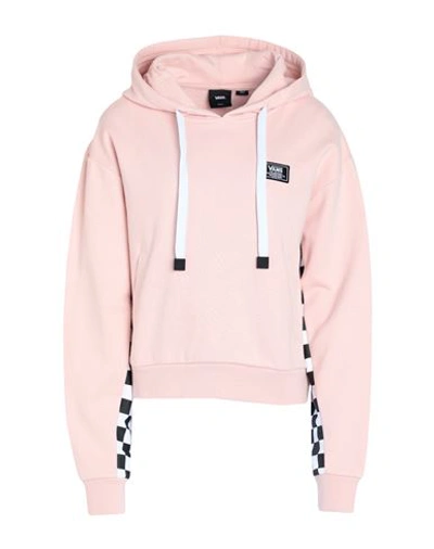 Shop Vans Boom Boom Check It Hoodie Woman Sweatshirt Light Pink Size L Cotton