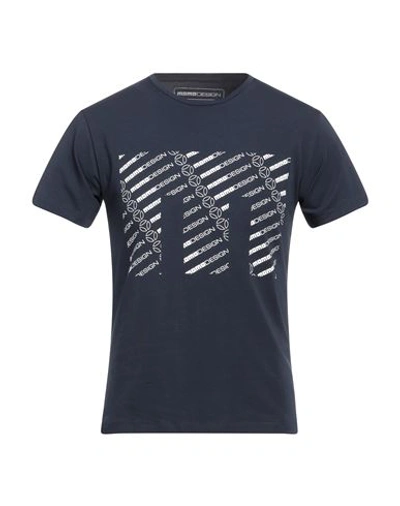 Shop Momo Design Man T-shirt Midnight Blue Size Xxl Cotton, Elastane