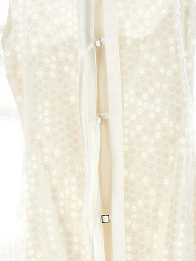 Shop Jacquemus Le Robe Dentelle Dresses White