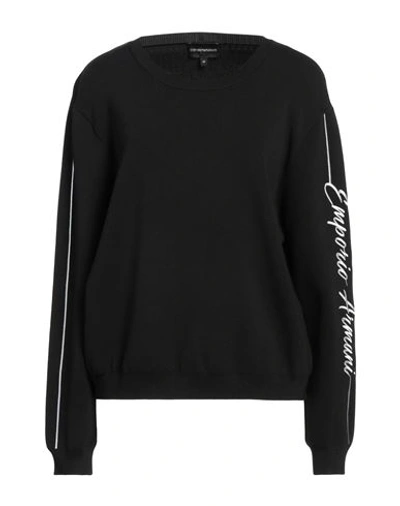 Shop Emporio Armani Woman Sweater Black Size 14 Cashmere