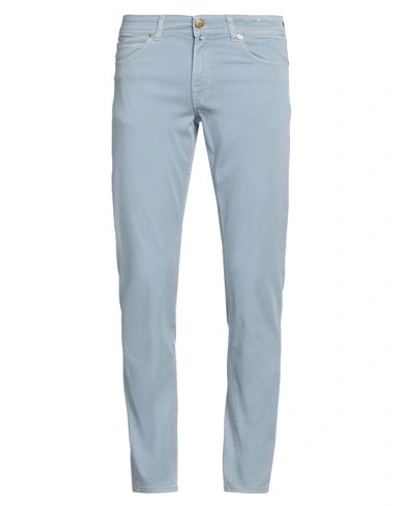 Shop Blu Briglia 1949 Man Pants Light Blue Size 32w-33l Cotton, Elastane