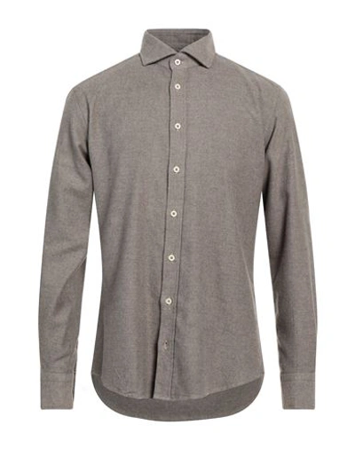 Shop Bastoncino Man Shirt Dove Grey Size 16 Cotton, Cashmere
