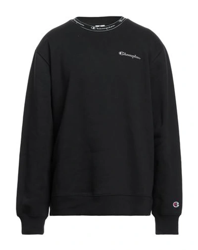 Shop Champion Man Sweatshirt Black Size Xs Cotton, Polyester