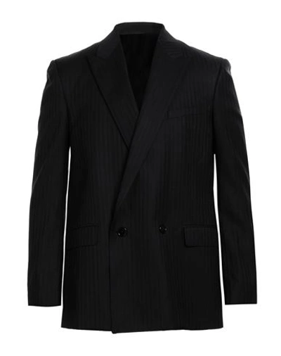 Shop Celine Man Suit Jacket Black Size 42 Wool, Mohair Wool