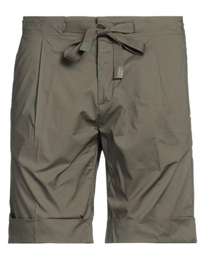 Shop Entre Amis Man Shorts & Bermuda Shorts Military Green Size 29 Cotton