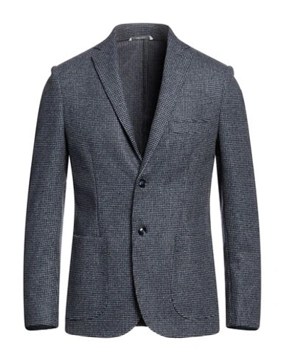 Shop Primo Emporio Man Blazer Slate Blue Size 40 Wool, Polyester, Cashmere