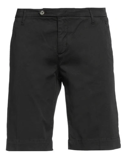 Shop Entre Amis Man Shorts & Bermuda Shorts Black Size 36 Cotton, Elastane