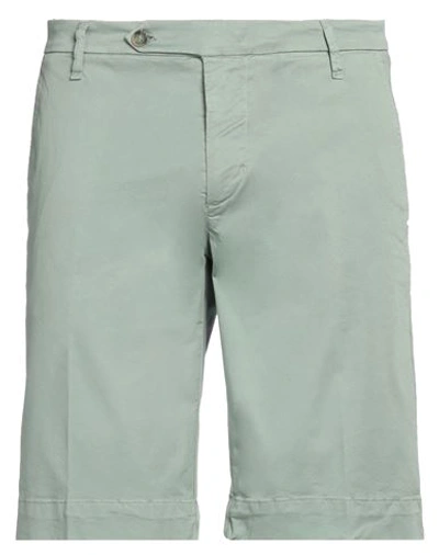Shop Entre Amis Man Shorts & Bermuda Shorts Sage Green Size 32 Cotton, Elastane