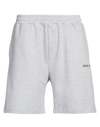 Shop Helmut Lang Man Shorts & Bermuda Shorts Grey Size Xl Cotton