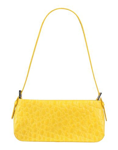 Shop By Far Woman Shoulder Bag Yellow Size - Soft Leather