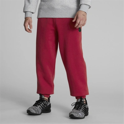 Shop Puma Mens  Rudagon Fleece Sweatpants In Club Red
