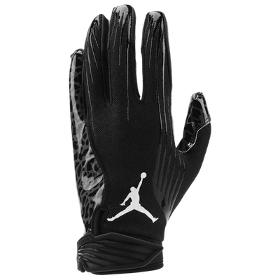 Shop Jordan Mens  Fly Lock Football Glove In Black/black/white