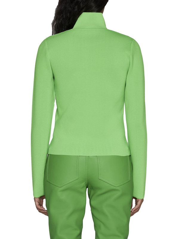 JW Anderson high-neck zip-up cardigan - Green