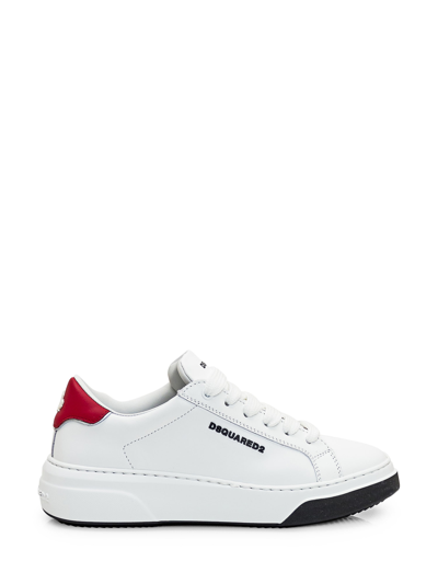 Dsquared2 Sneaker Bumper In Bianco Rosso