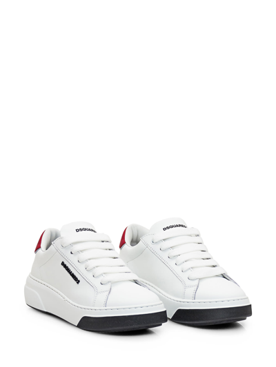 Shop Dsquared2 Sneaker Bumper In Bianco Rosso