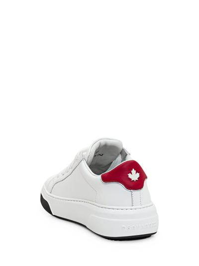 Dsquared2 Sneaker Bumper In Bianco Rosso