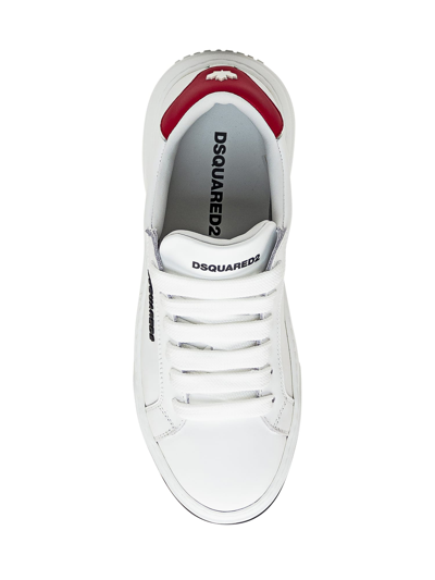 Dsquared2 Sneaker Bumper In Bianco Rosso