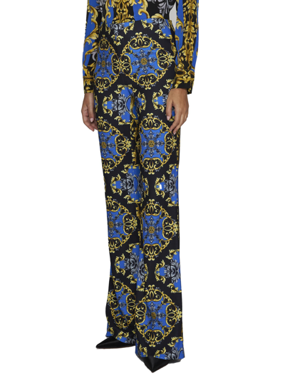 Shop Alice And Olivia Pants In Regal Romance Sapphire