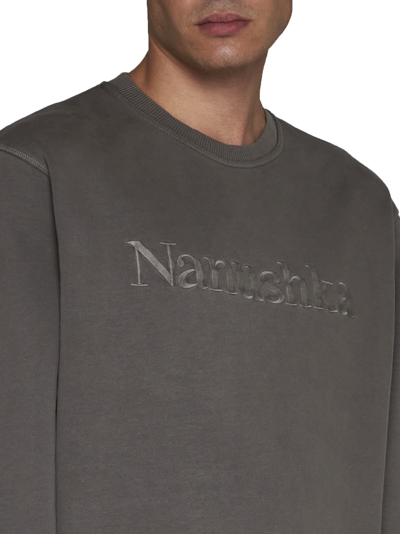 Shop Nanushka Fleece In Asphalt