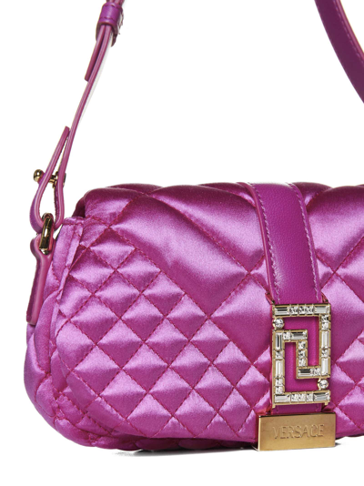 Shop Versace Shoulder Bag In Warterlily- Gold