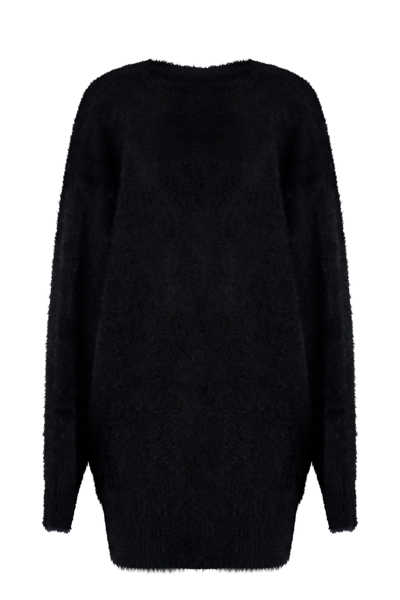Shop Philosophy Di Lorenzo Serafini Knit Maxi-cardigan In Black