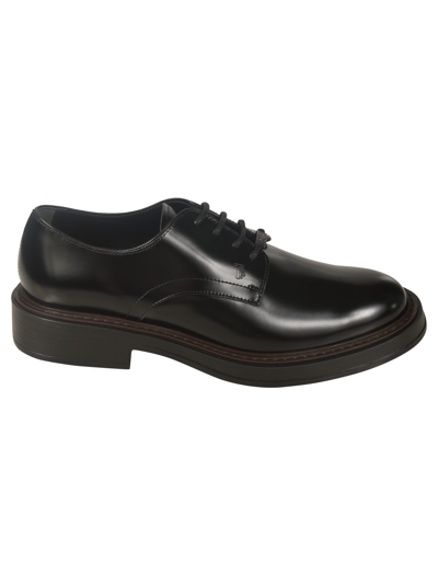 Shop Tod's Classic Low-top Derby Shoes In B999