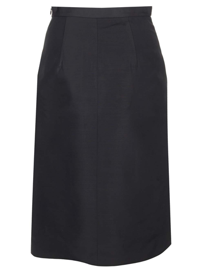 Shop Khaite Fraser Skirt In Black