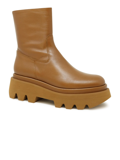 Paloma Barceló Paloma Barcelo Leather Osian Iris Boots In Brown