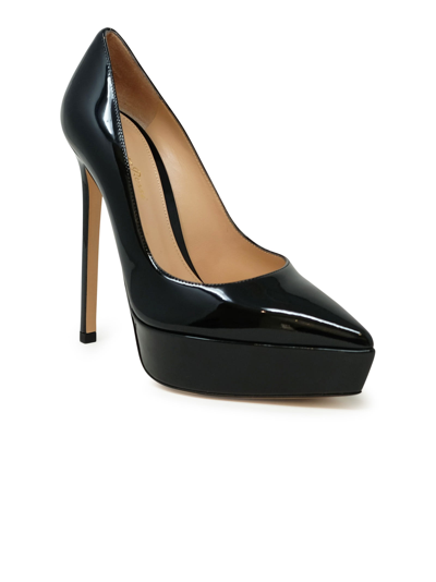 Gianvito Rossi Patent Leather Platform Pumps In Black