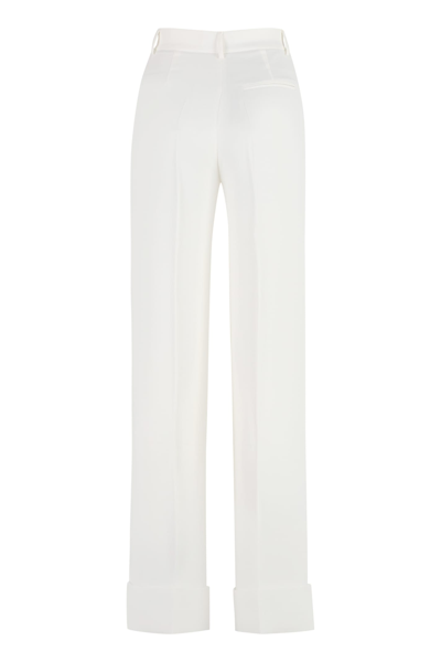 Shop The Andamane Natalie High-waist Wide-leg Trousers In Ivory