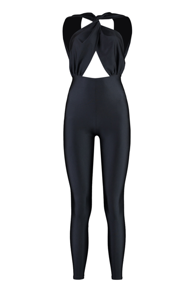 Shop The Andamane Hola Techno Fabric Jumpsuit In Black
