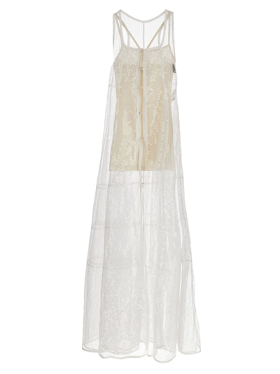 Shop Jacquemus Le Robe Dentelle Dress In White