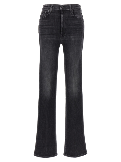 Shop Mother Hw Smokin Double Heel Jeans In Gray